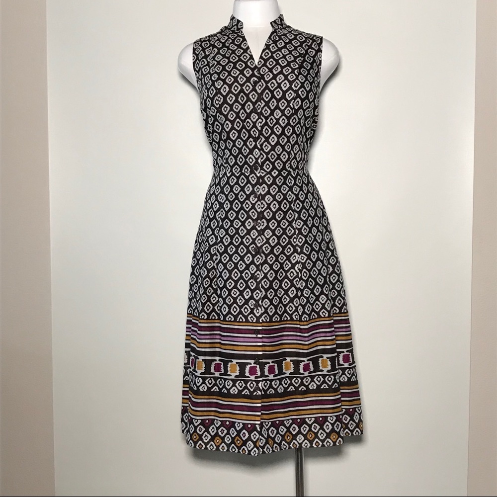 CHARTER CLUB 100% Cotton Button Front Midi Dress - Picture 3 of 8